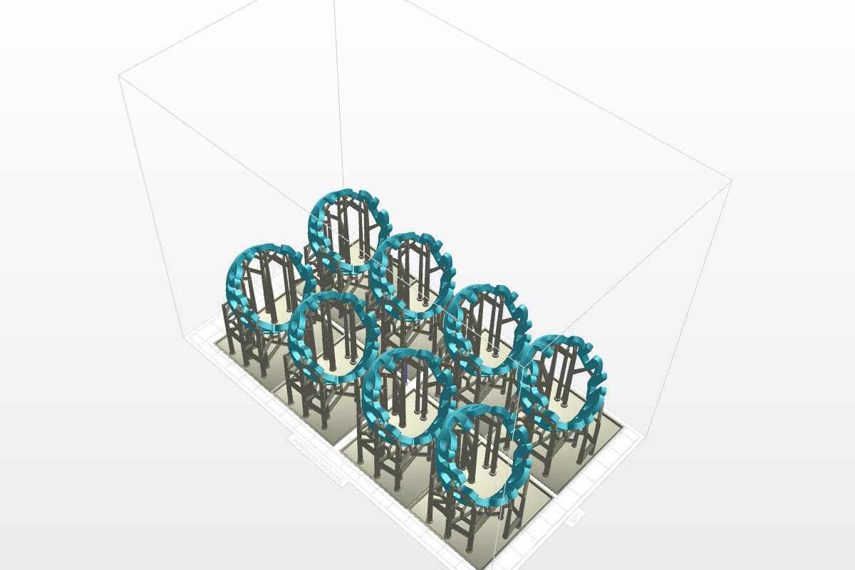 3D Dlp printer support generation slicer