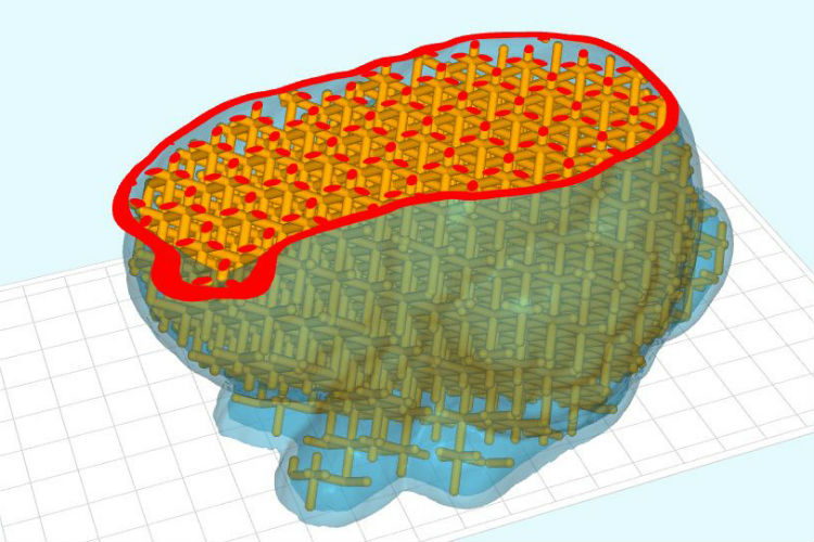 3D Dlp printer support generation slicer