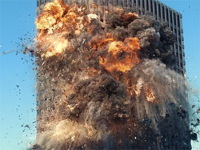 Autodesk Maya building destruction