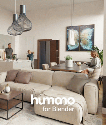 Humano が Blender に対応