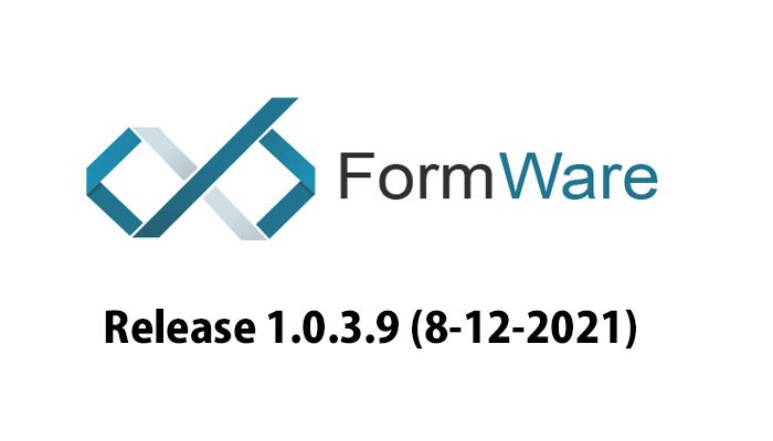 FormWare 3D 1.0.3.9アップデート