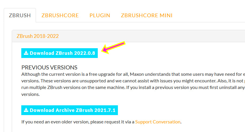 ZBrush 2022.0.8 フルインストール