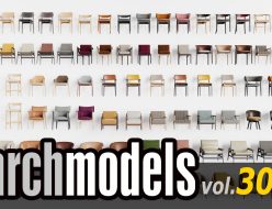 EVERMOTION Archmodels vol. 305 ディテール椅子がリリース
