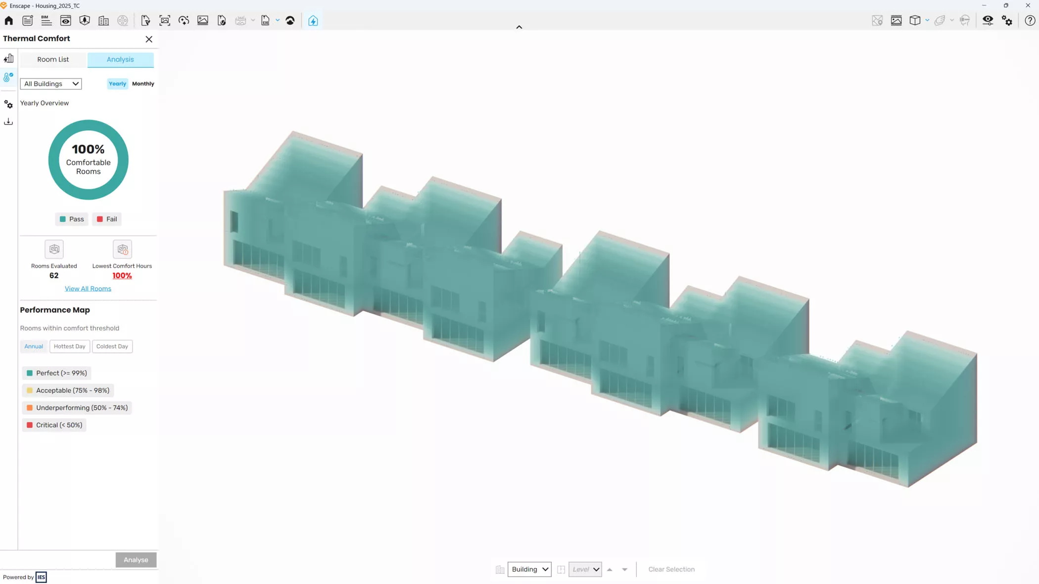 Enscape Impact の温熱快適性分析