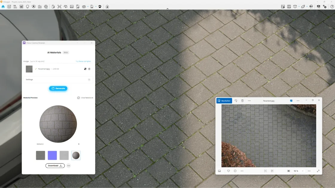 AIマテリアルに置き換え