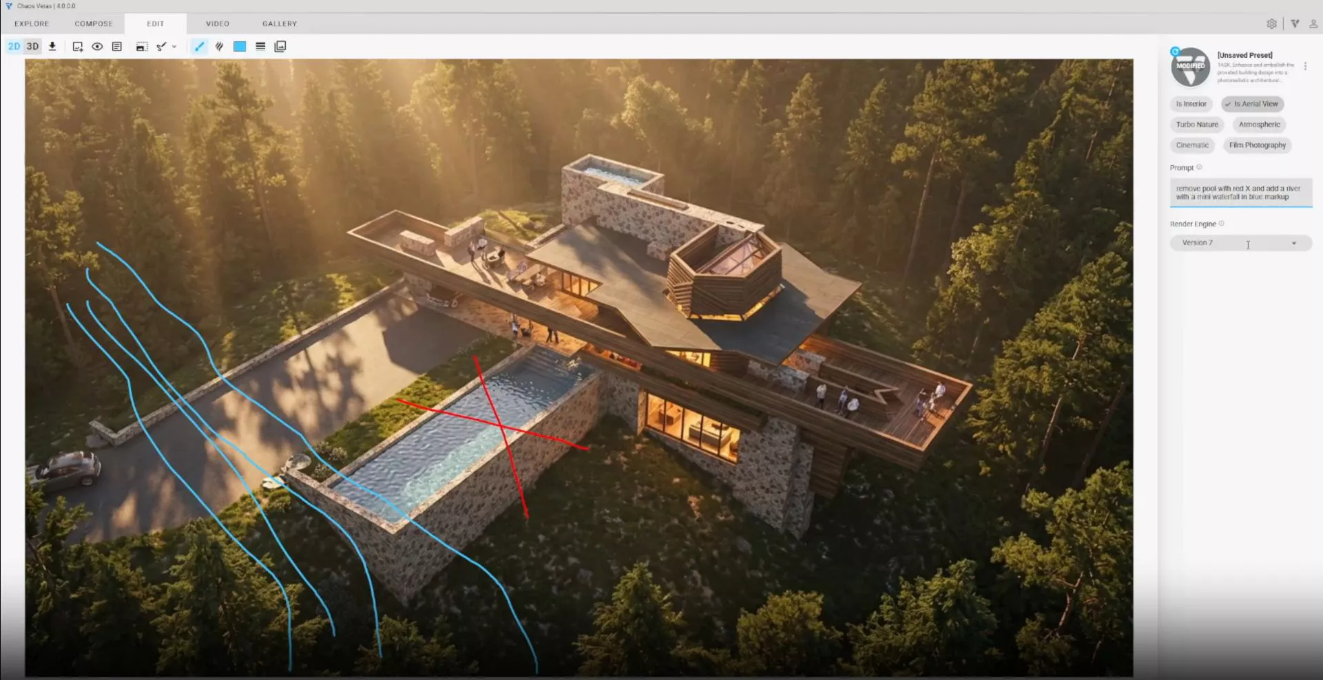 スケッチツールで指示を直接書き込み