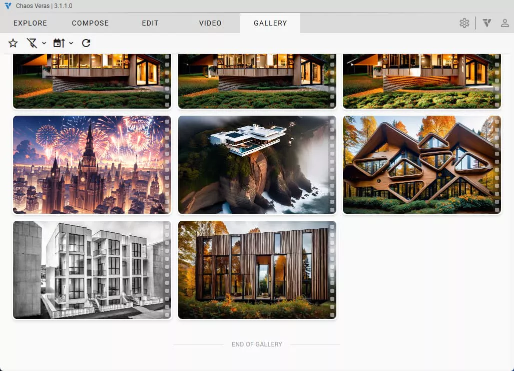 ギャラリーモード