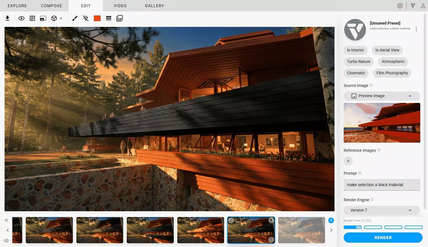 壁のIDを選択して、そこだけ黒く変更するなんて事も簡単