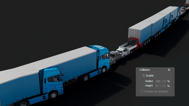 全てのディストリビューション（配布）モードでコリジョンチェックに対応