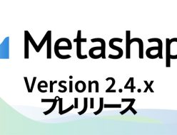 Agisoft Metashape 2.4.x プレリリース