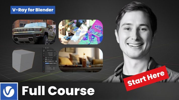 V-Ray Blender 入門コース [英語]（YouTube）が参照頂けます。